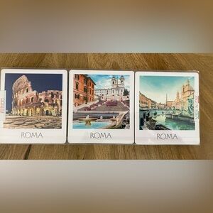 NWT, Set of 6 Roma Coasters with iconic landmarks by Donum Made in Italy